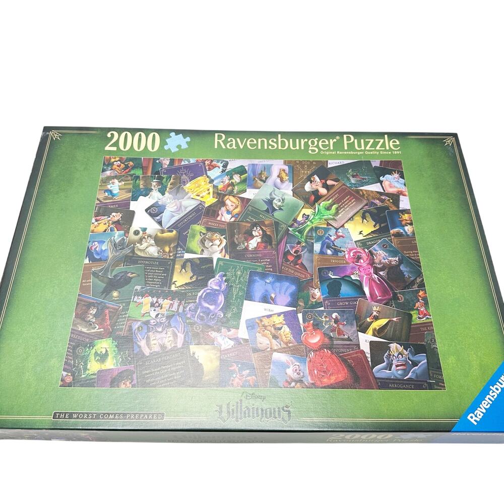 Ravensburger 2000 Pc Disney Villainous Jigsaw Puzzle 2024 Made Germany